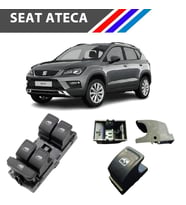 Seat Ateca Cam Açma Düğme Tuş Butonu Siyah 1 Adet 2016-2019
