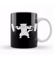 Cat Squat Powerlifting Gifts Kupa Bardak Porselen