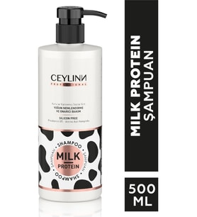 Ceylinn Milk Protein Kuru Ve Yıpranmış Saçlar İçin Silikonsuz Şampuan  500 ml