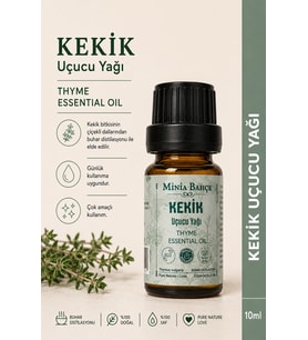 Kekik Uçucu Yağı – 10 ml Saf ve Katkısız Bitkisel Uçucu Yağ