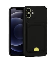 iPhone 11 Kılıf Kelvin Kartvizitli Silikon - Siyah