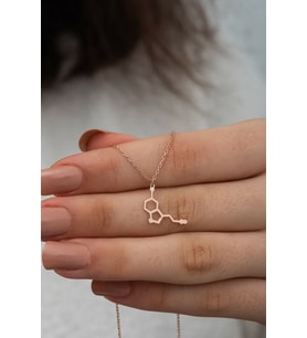 Unisex Seratonin 925 Ayar Gümüş Tasarım Kolye