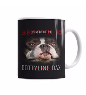 Dax Vetor Pug Köpek Kupa Bardak Porselen