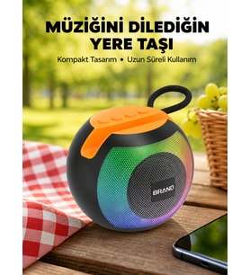 Rgb Led Işıklı Güçlü Baslı Hoparlör Yeni Nesil