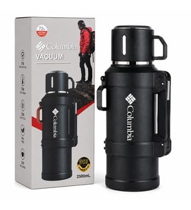 2.5 Litre Vakumlu Çelik Termos – 72 Saat Sıcak & Soğuk Tutan Kamp ve Outdoor Termosu