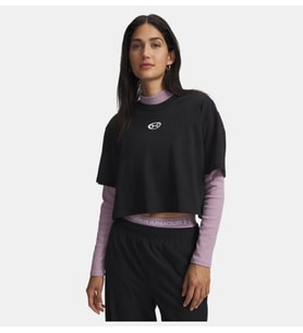 Under Armour Ua W Center Lt Ss Siyah Kadın T-Shirt 6015217-001