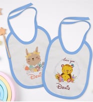 BK Kids Kişiye Özel İsimli 2’li Mavi Mama Önlüğü-5