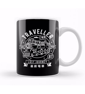 Traveller Rail Road Kupa Bardak Porselen