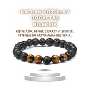 Nelleovana Kaplan, Lav Doğal Taş Bileklik 1. Sınıf Kalite ( Azim, Denge, Cesaret )