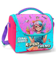 Coral High Kız Çocuk Beslenme Çantası - Thermo - Pembe K-Pop Dondurmalı Kız