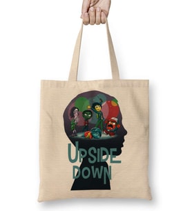 Stranger Things Upside Down Bez Çanta Uzun Saplı