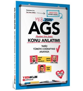 MEB AGS Tarih Türkiye Coğrafyası ve Anayasa Konu Anlatımı Yediiklim Yayınları