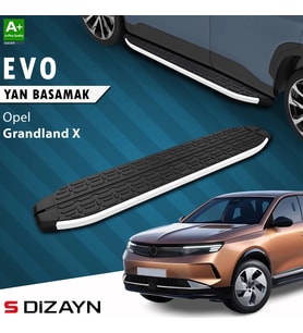S-Dizayn Opel Grandland 2 Elektrikli Evo Aluminyum Yan Basamak 193 Cm 2024 Üzeri A+ Kalite