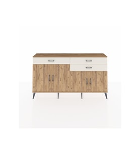 Arges Konsol 2 Raflı 3 Çekmeceli 4 Kapaklı 176x30x99 Çam-Çam/Aytaşı