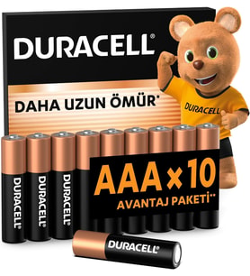 BASIC AAA Alkalin İnce Kalem Pil (10'lu Paket) – 1,5V