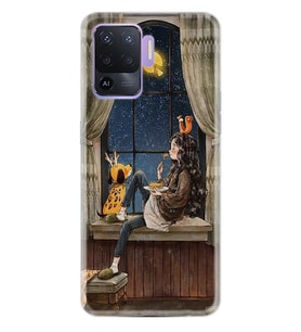 Kılıfland Oppo Reno 5 Lite Kılıf Desenli Silikon Resimli Kapak Ananas Camera Glass Kılıf 1358