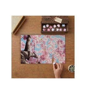 Kiraz Çiçeği Tasarımı 240 parça Ahşap Puzzle Ahşap Kutuda MP04542