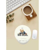 Engelleri Aşan Ayıcık Desenli Bilek Destekli Mouse Pad