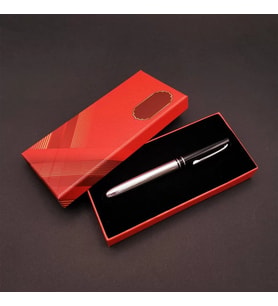 Metal Silver Kalem Kutulu