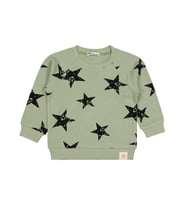 Civil Boys Yıldız Empirme Baskılı 2-5 Yaş Sweatshirt - Haki