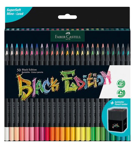 Faber Castell Black Edition Kuru Boya Kalemi 50 Renk
