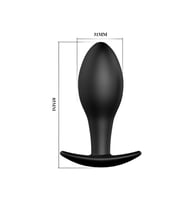 River World Siyahi 9 cm'lik A nal Tıkaç Tıpa A nal Plug Stimülatör