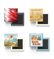 Buzdolap Magnetleri - Bahreyn Manama - Bahrain - 4'lü Set Magneti