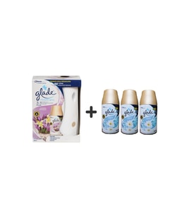 Glade Otomatik Sprey Sistem + Yedek Lavanta Ferahlığı 269 Ml + Temizliğin Ferahlığı + Yedek 3 X 269 Ml