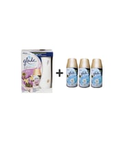 Glade Otomatik Sprey Sistem + Yedek Lavanta Ferahlığı 269 Ml + Temizliğin Ferahlığı + Yedek 3 X 269 Ml