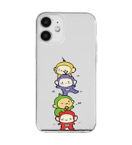 Iphone 12 Uyumlu Teletubbies Tasarımlı Şeffaf Telefon Kılıfı
