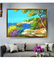 Altın Çerçeveli dekoratif tablo a60 (Gold)