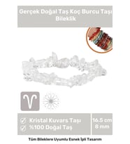 Premium Koç Burcu Enerjisini Yükselten Doğal Taş Bileklik Koç Burçları Burç Unisex Bileklik