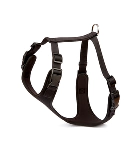Doggie Havalı Ped Dokuma Köpek Göğüs Tasması 70/95 cm Siyah