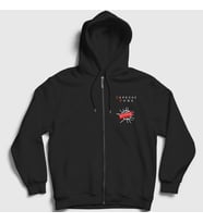 Presmono Unisex Siyah Wrong Depeche Mode Fermuarlı Kapüşonlu Sweatshirt 141620tt