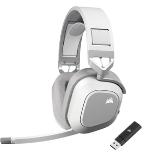Corsair HS80 Max Wireless CA-9011296-EU Beyaz RGB Kablosuz Kulak Üstü Oyuncu Kulaklığı Teşhir
