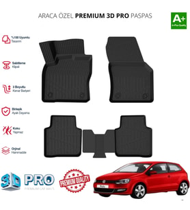POLO ARACA ÖZEL 3D PASPAS 2009 2010 2011 2012 2013 2014 2015 2016 2017
