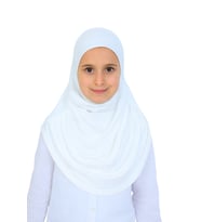 Kız Çocuk Hazır Başörtüsü Pratik Penye Şal Tesettür Giyim
