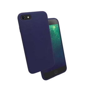 Apple Apple iPhone 7 Kılıf Kadife Ultra Esnek İnce Camera Protected Velvet Case (Lacivert)
