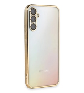 Durukar® Samsung Galaxy A54 5G Kılıf Lensli Silikon - Gold