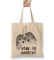 Stay İn Control Bez Çanta Uzun Saplı