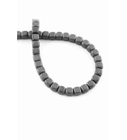 Hematit Taşı Küp Kesim Mat Gri 6x6mm Doğal Taş Dizi