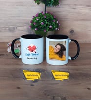 Sağlık Teknikeri Kupa Bardak Siyah Fotoğraflı Tıp Bayramı Hediyesi
