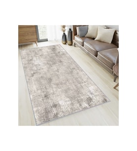 Rovigo Home Dijital Baskı Yıkanabilir Kaymaz Taban Salon Halısı RVG0633 (Bej)