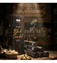 Darshan Black Sandal (Siyah Sandal) Çubuk Tütsü (20'li Paket) - Yoğun ve Derin
