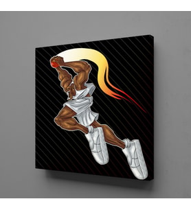 BASKETBOL TEMALI KANVAS TABLO 180x180cm