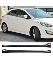 Hyundai i30 Servis Yan Marşpiyel Seti Plastik 2 Adet Mat Siyah 2012 2013 2014 2015 2016 2017 karlık+ek+bodykit