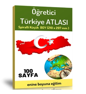 Öğretici Orta Boy Türkiye ATLASI (100 Seçilmiş Harita)