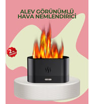 Kumandalı Alev Görünümlü Led Hava Nemlendirici Buhar Makinesi