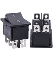 IŞIKSIZ GENİŞ 6P SİYAH ON/OFF AÇMA KAPAMA ANAHTAR (IC-109A)
