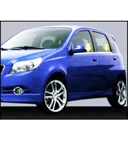 Chevrolet Aveo HB Krom Cam Çıtası 4 parça  2005-2011 Arası P.Çelik
